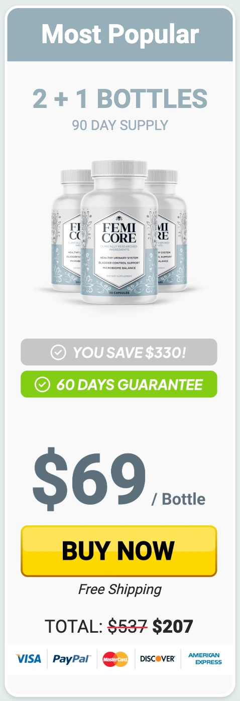 FemiCore Buy Three Bottles
